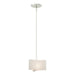 Hubbardton Forge - One Light Mini Pendant - Exos Glass - Sterling- Union Lighting Luminaires Decor
