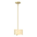 Hubbardton Forge - One Light Mini Pendant - Exos Glass - Modern Brass- Union Lighting Luminaires Decor
