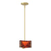 Hubbardton Forge - One Light Mini Pendant - Exos Glass - Modern Brass- Union Lighting Luminaires Decor