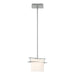 Hubbardton Forge - One Light Mini Pendant - Ellipse - Vintage Platinum- Union Lighting Luminaires Decor