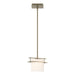 Hubbardton Forge - One Light Mini Pendant - Ellipse - Soft Gold- Union Lighting Luminaires Decor