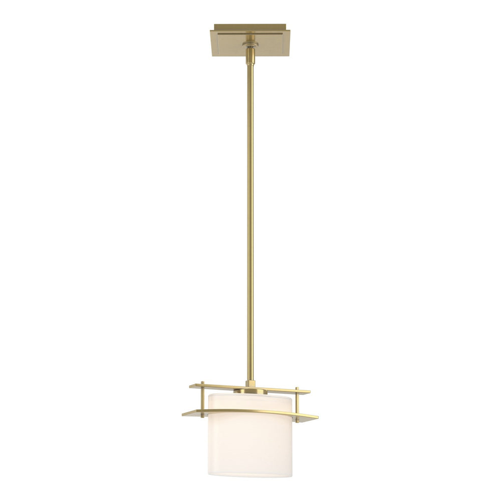 Hubbardton Forge - One Light Mini Pendant - Ellipse - Modern Brass- Union Lighting Luminaires Decor