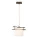 Hubbardton Forge - One Light Mini Pendant - Ellipse - Bronze- Union Lighting Luminaires Decor