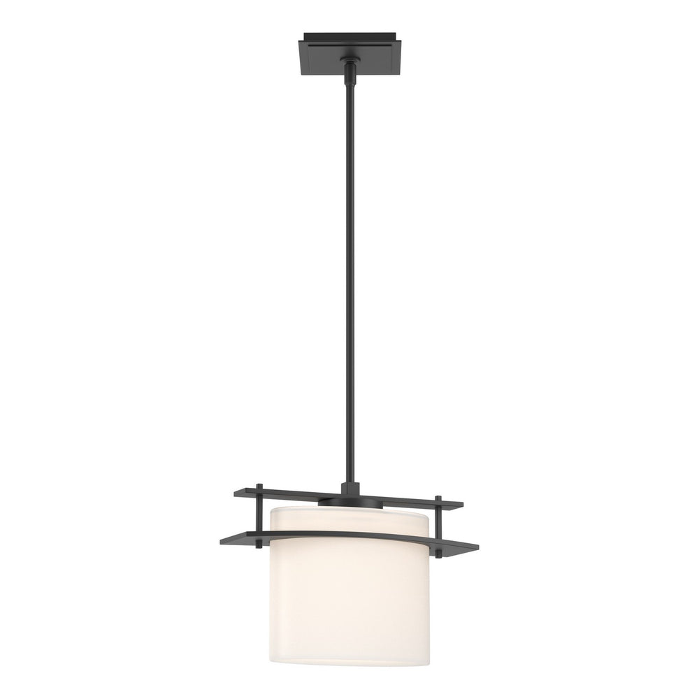 Hubbardton Forge - One Light Mini Pendant - Ellipse - Black- Union Lighting Luminaires Decor