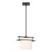 Hubbardton Forge - One Light Mini Pendant - Ellipse - Black- Union Lighting Luminaires Decor