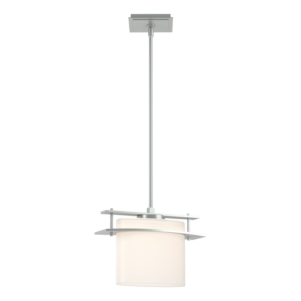 Hubbardton Forge - One Light Mini Pendant - Ellipse - Vintage Platinum- Union Lighting Luminaires Decor