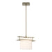 Hubbardton Forge - One Light Mini Pendant - Ellipse - Soft Gold- Union Lighting Luminaires Decor