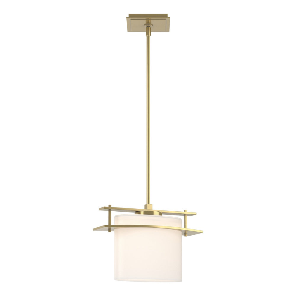 Hubbardton Forge - One Light Mini Pendant - Ellipse - Modern Brass- Union Lighting Luminaires Decor