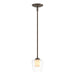 Hubbardton Forge - One Light Mini Pendant - Simple Lines - Bronze- Union Lighting Luminaires Decor
