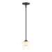 Hubbardton Forge - One Light Mini Pendant - Simple Lines - Oil Rubbed Bronze- Union Lighting Luminaires Decor