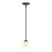 Hubbardton Forge - One Light Mini Pendant - Simple Lines - Natural Iron- Union Lighting Luminaires Decor
