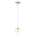 Hubbardton Forge - One Light Mini Pendant - Simple Lines - Vintage Platinum- Union Lighting Luminaires Decor
