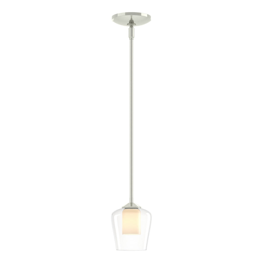 Hubbardton Forge - One Light Mini Pendant - Simple Lines - Sterling- Union Lighting Luminaires Decor