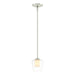 Hubbardton Forge - One Light Mini Pendant - Simple Lines - Sterling- Union Lighting Luminaires Decor