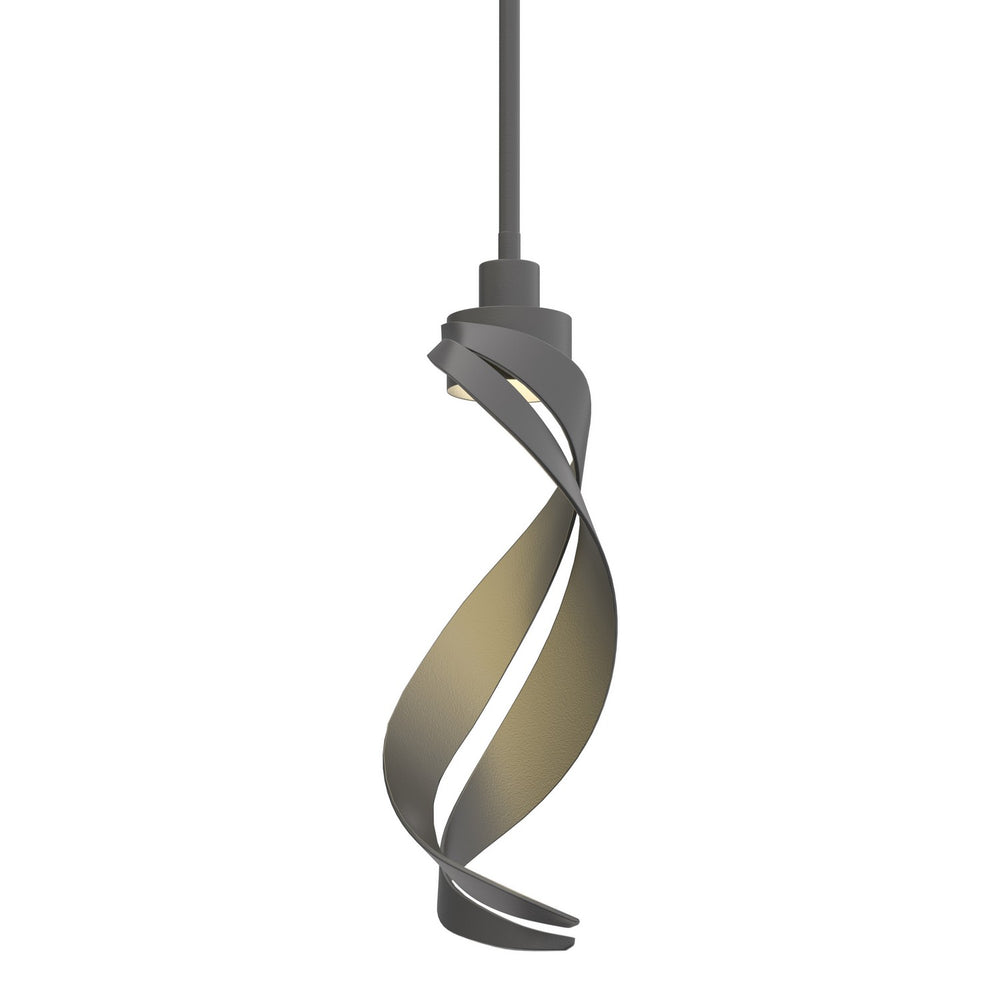 Hubbardton Forge - One Light Mini Pendant - Folio - Black- Union Lighting Luminaires Decor
