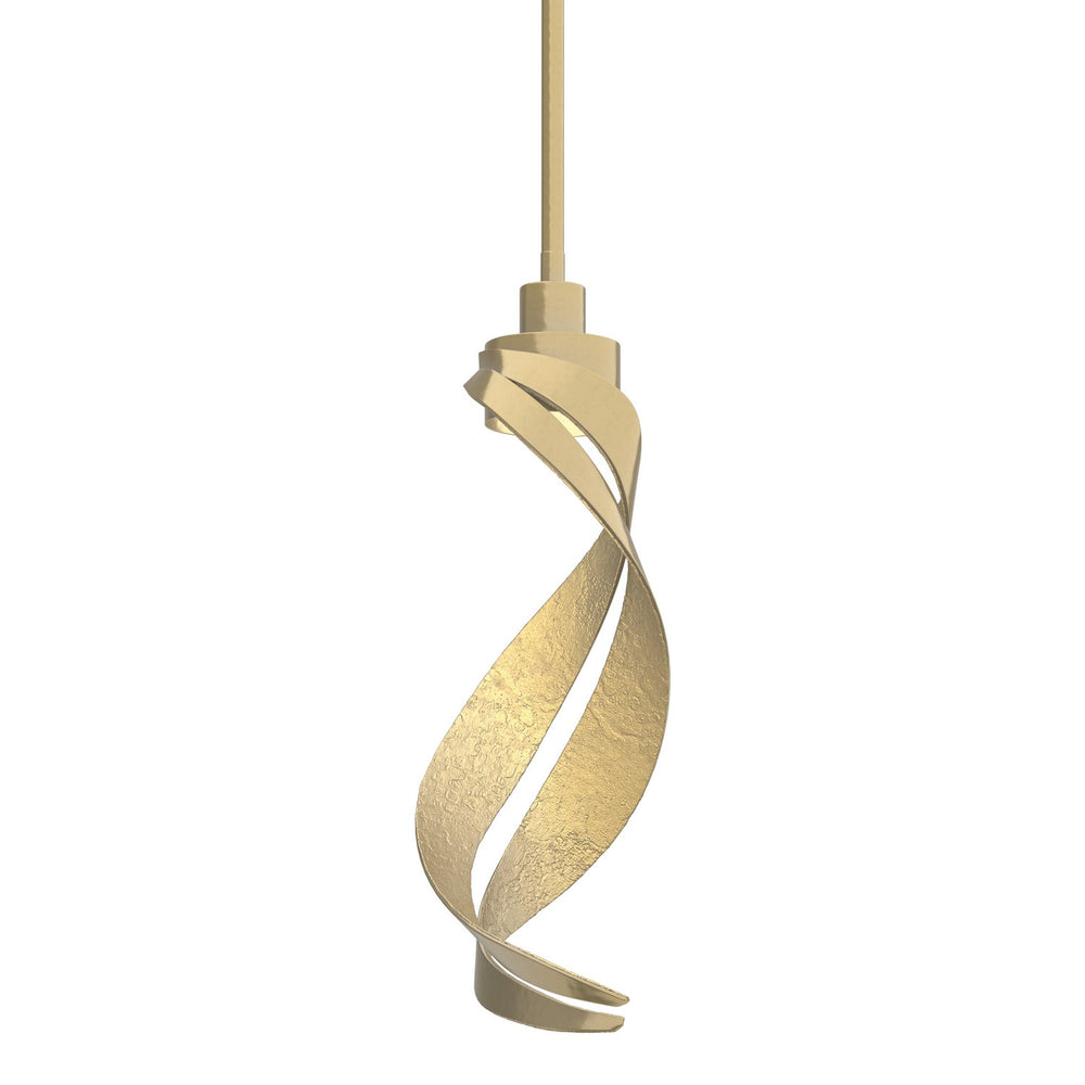 Hubbardton Forge - One Light Mini Pendant - Folio - Modern Brass- Union Lighting Luminaires Decor