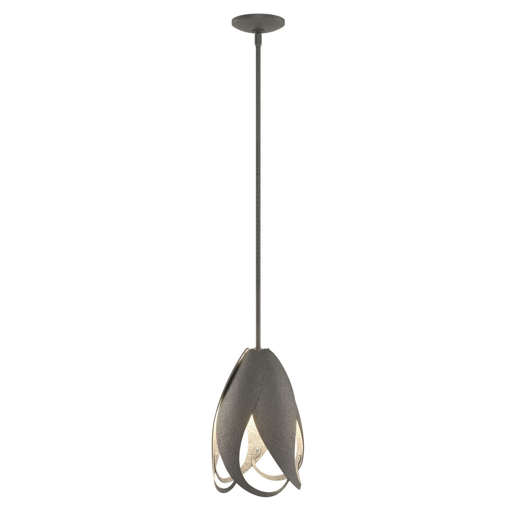 Hubbardton Forge - One Light Mini Pendant - Pental - Natural Iron- Union Lighting Luminaires Decor