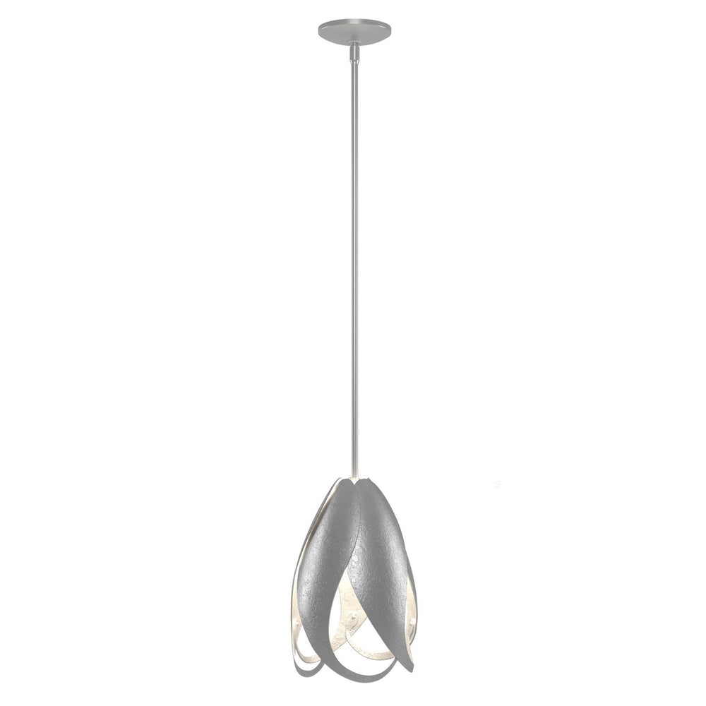 Hubbardton Forge - One Light Mini Pendant - Pental - Vintage Platinum- Union Lighting Luminaires Decor