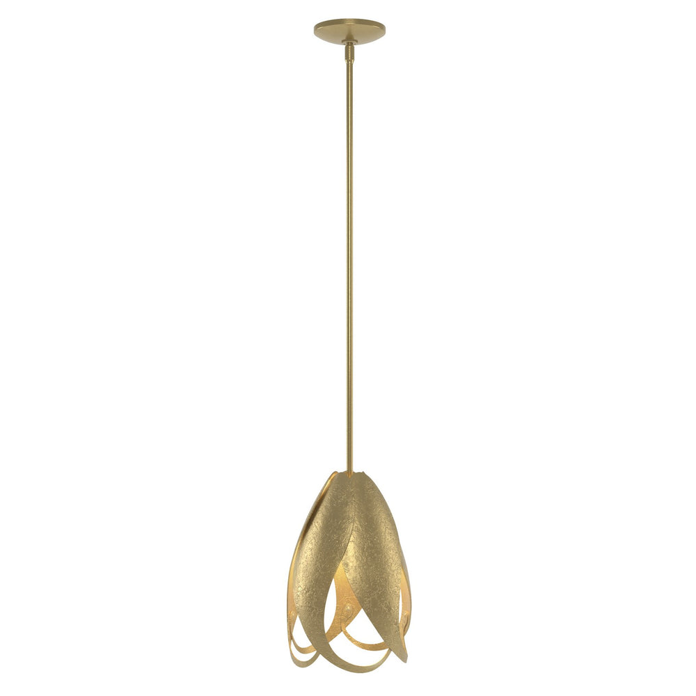 Hubbardton Forge - One Light Mini Pendant - Pental - Modern Brass- Union Lighting Luminaires Decor