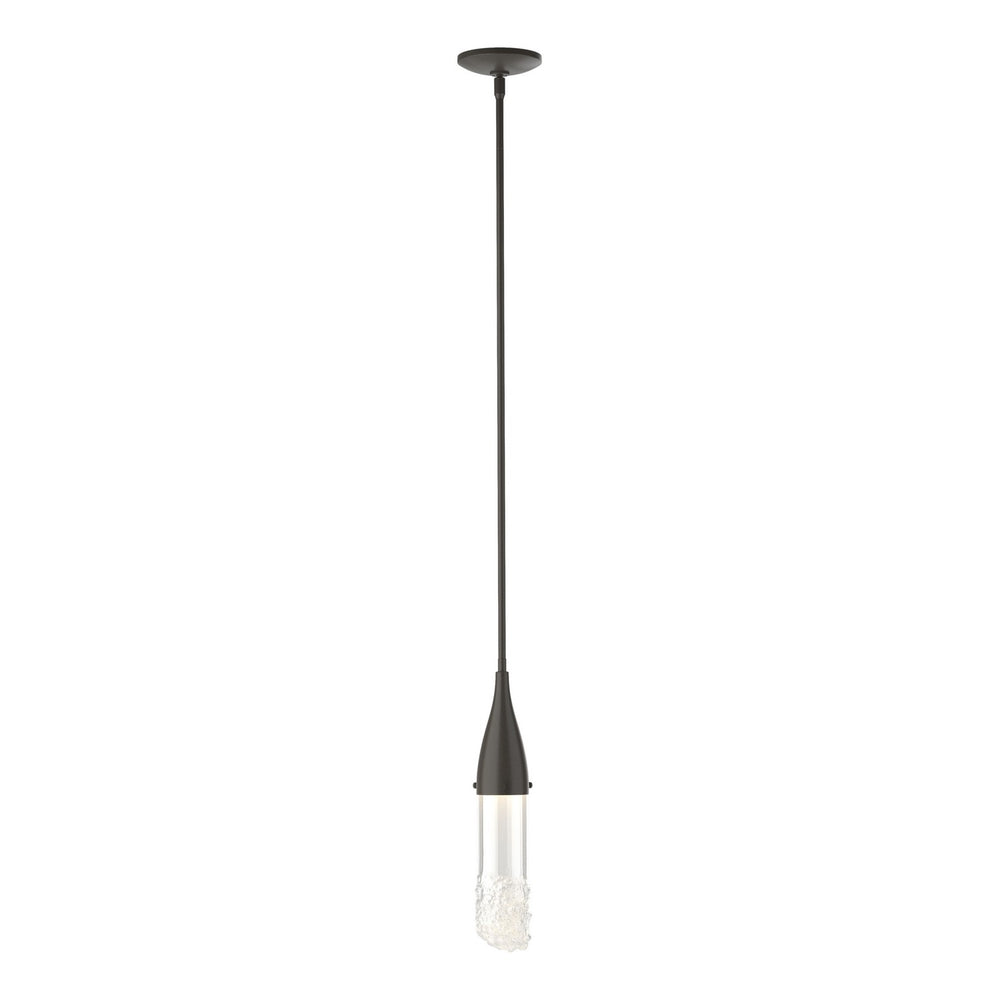 Hubbardton Forge - One Light Mini Pendant - Fritz - Dark Smoke- Union Lighting Luminaires Decor