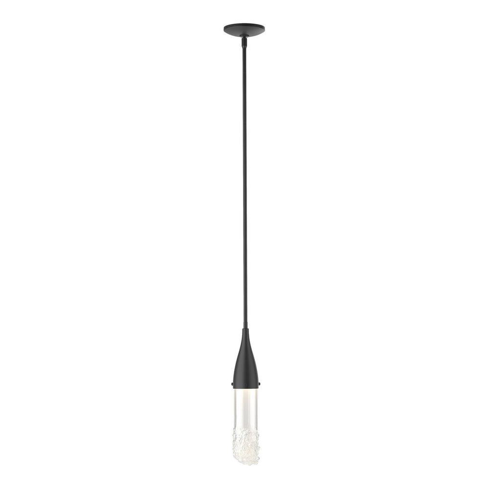 Hubbardton Forge - One Light Mini Pendant - Fritz - Black- Union Lighting Luminaires Decor