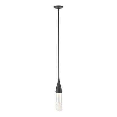 Hubbardton Forge - One Light Mini Pendant - Fritz - Black- Union Lighting Luminaires Decor