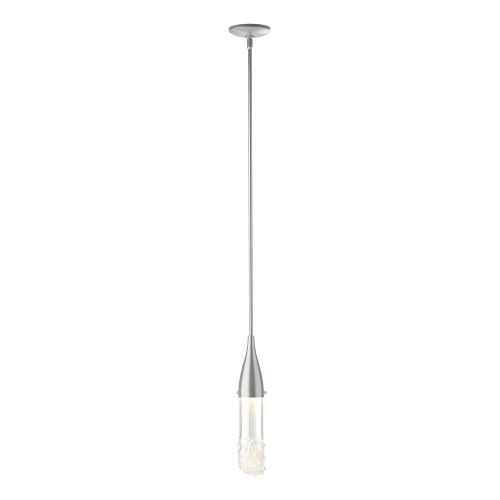 Hubbardton Forge - One Light Mini Pendant - Fritz - Vintage Platinum- Union Lighting Luminaires Decor