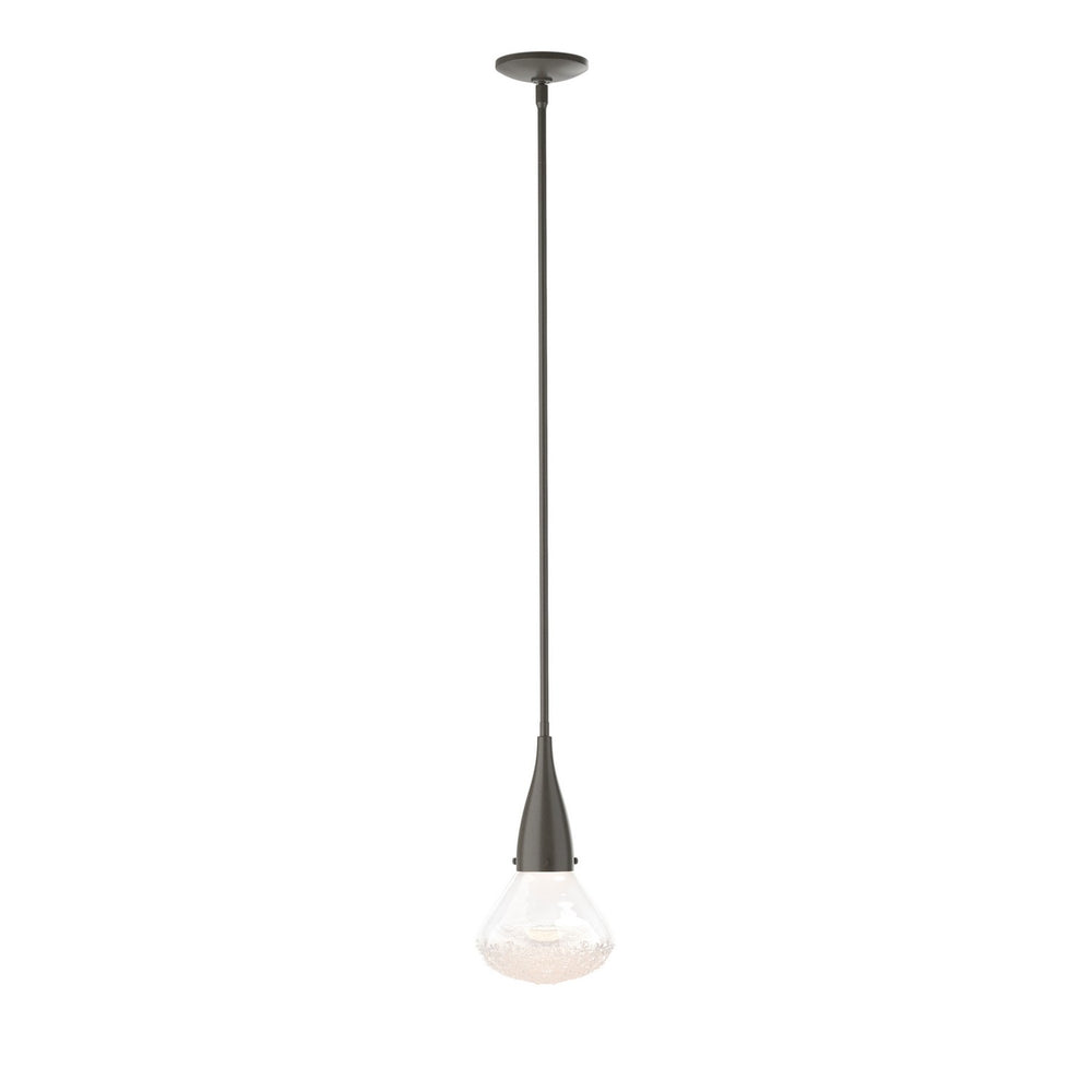 Hubbardton Forge - One Light Mini Pendant - Fritz - Dark Smoke- Union Lighting Luminaires Decor