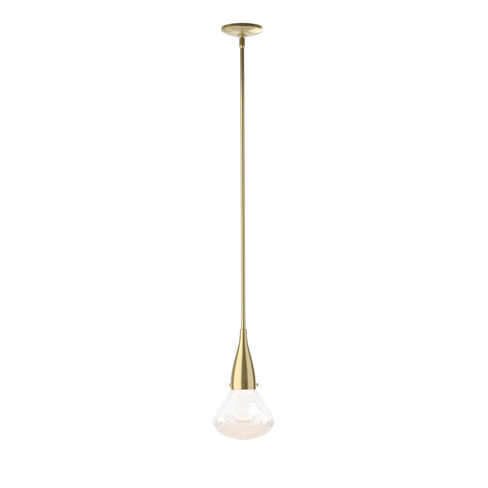 Hubbardton Forge - One Light Mini Pendant - Fritz - Modern Brass- Union Lighting Luminaires Decor