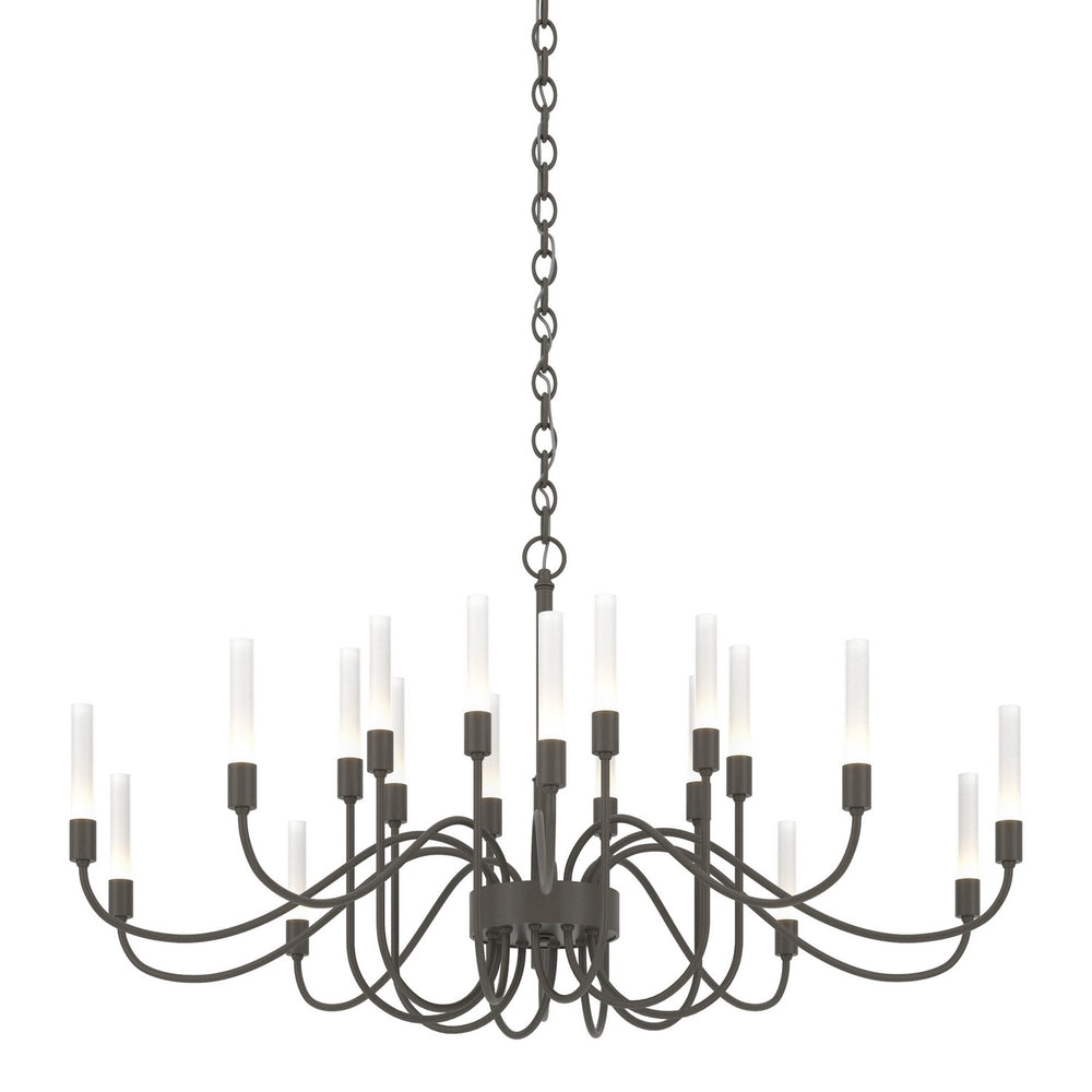 Hubbardton Forge - 20 Light Chandelier - Lisse - Dark Smoke- Union Lighting Luminaires Decor
