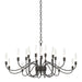 Hubbardton Forge - 20 Light Chandelier - Lisse - Oil Rubbed Bronze- Union Lighting Luminaires Decor