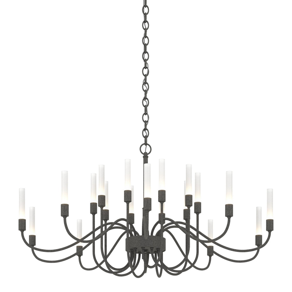 Hubbardton Forge - 20 Light Chandelier - Lisse - Natural Iron- Union Lighting Luminaires Decor