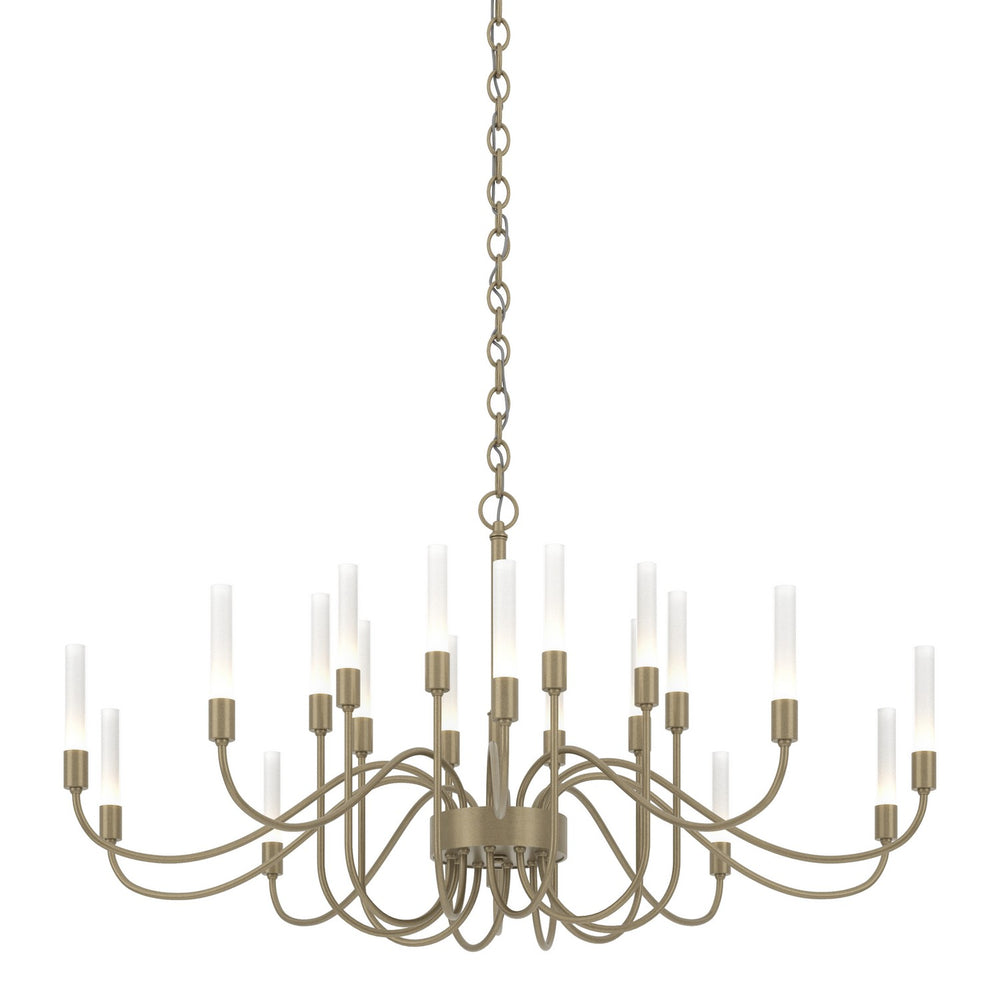Hubbardton Forge - 20 Light Chandelier - Lisse - Soft Gold- Union Lighting Luminaires Decor