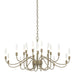 Hubbardton Forge - 20 Light Chandelier - Lisse - Soft Gold- Union Lighting Luminaires Decor