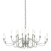 Hubbardton Forge - 20 Light Chandelier - Lisse - Sterling- Union Lighting Luminaires Decor