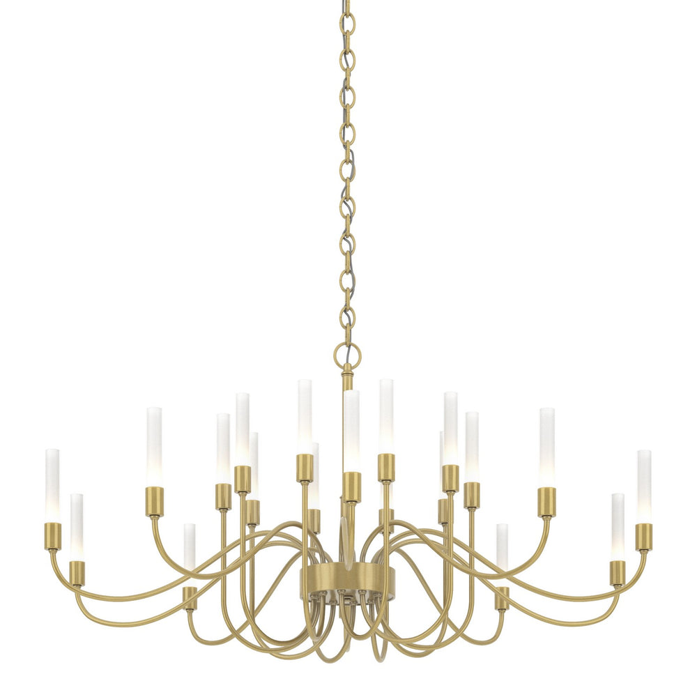 Hubbardton Forge - 20 Light Chandelier - Lisse - Modern Brass- Union Lighting Luminaires Decor