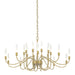 Hubbardton Forge - 20 Light Chandelier - Lisse - Modern Brass- Union Lighting Luminaires Decor