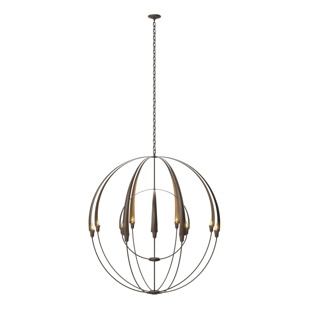 Hubbardton Forge - 12 Light Chandelier - Cirque - Bronze- Union Lighting Luminaires Decor