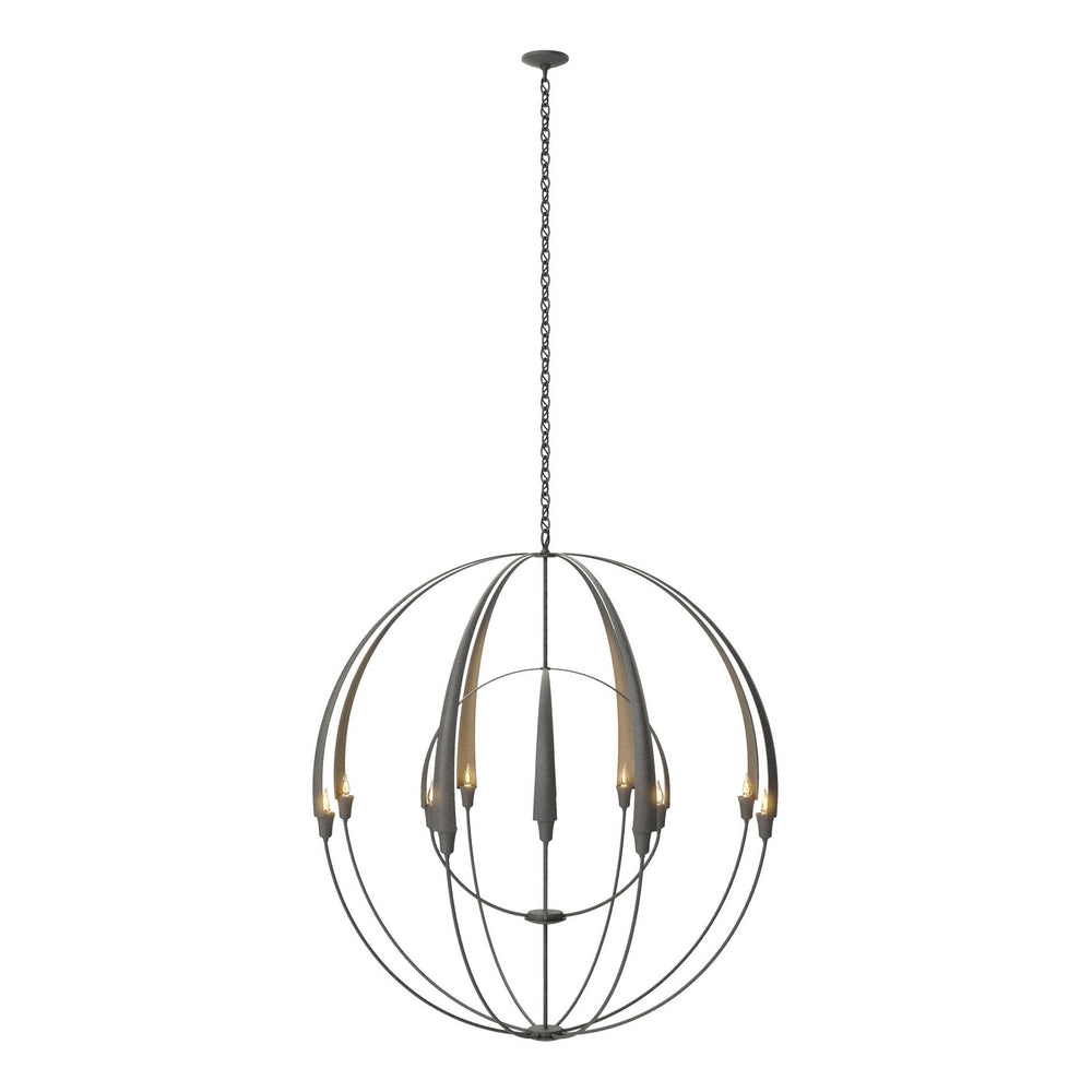 Hubbardton Forge - 12 Light Chandelier - Cirque - Natural Iron- Union Lighting Luminaires Decor