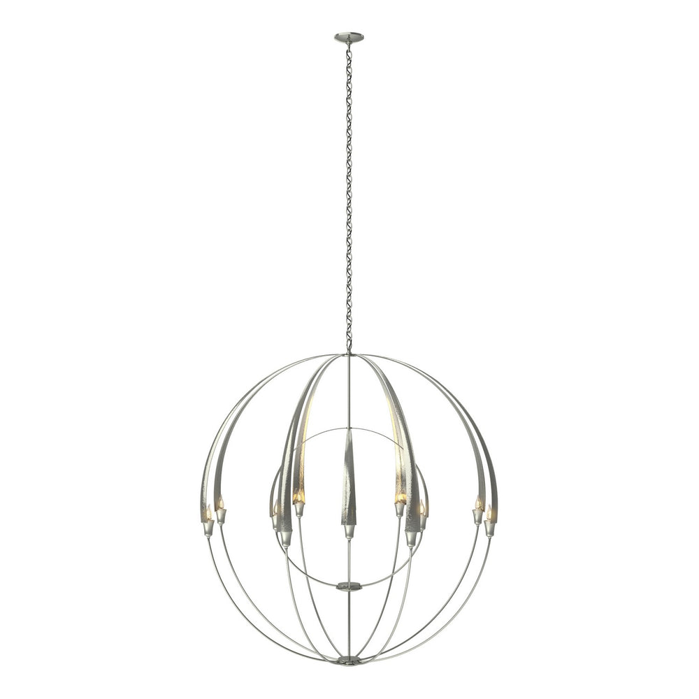 Hubbardton Forge - 12 Light Chandelier - Cirque - Sterling- Union Lighting Luminaires Decor