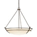 Hubbardton Forge - Three Light Chandelier - Tryne - Bronze- Union Lighting Luminaires Decor