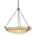 Hubbardton Forge - Three Light Chandelier - Tryne - Dark Smoke- Union Lighting Luminaires Decor
