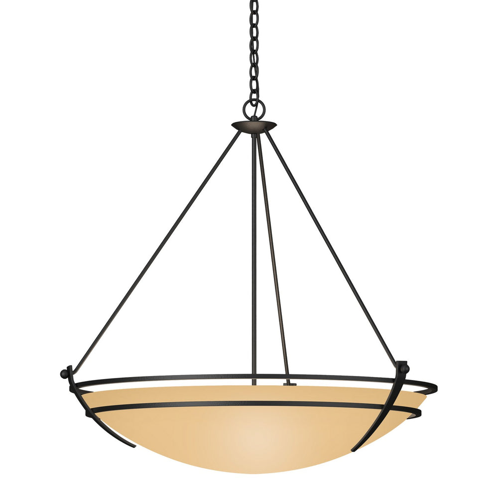 Hubbardton Forge - Three Light Chandelier - Tryne - Black- Union Lighting Luminaires Decor