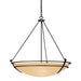 Hubbardton Forge - Three Light Chandelier - Tryne - Black- Union Lighting Luminaires Decor