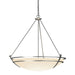 Hubbardton Forge - Three Light Chandelier - Tryne - Vintage Platinum- Union Lighting Luminaires Decor