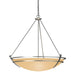 Hubbardton Forge - Three Light Chandelier - Tryne - Vintage Platinum- Union Lighting Luminaires Decor