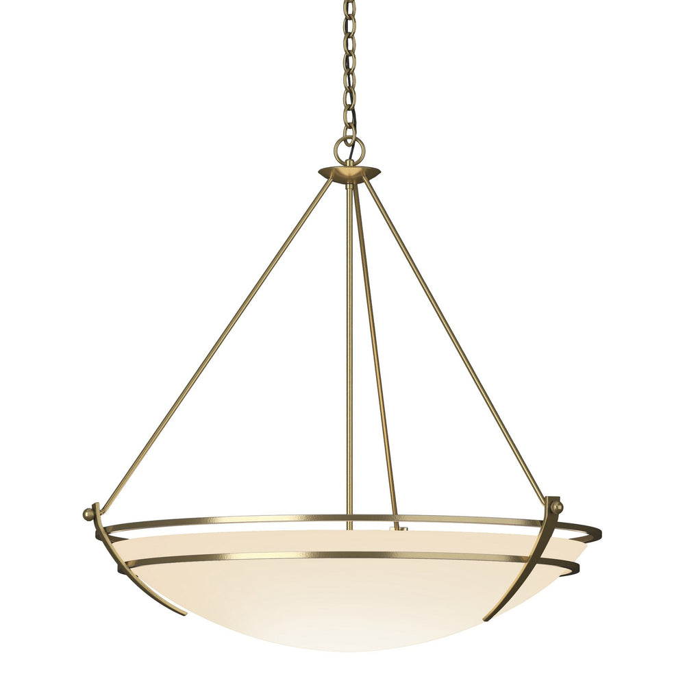 Hubbardton Forge - Three Light Pendant - Tryne - Modern Brass- Union Lighting Luminaires Decor