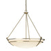 Hubbardton Forge - Three Light Pendant - Tryne - Modern Brass- Union Lighting Luminaires Decor