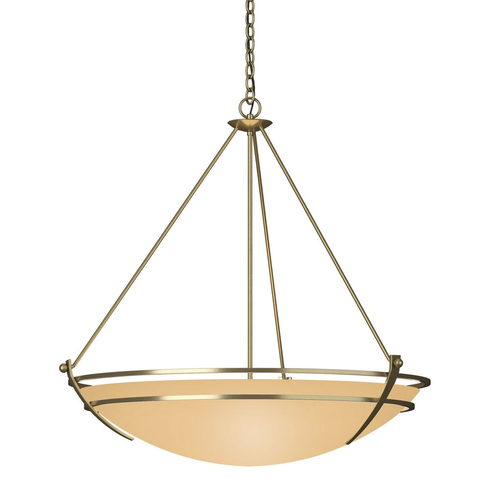Hubbardton Forge - Three Light Pendant - Tryne - Modern Brass- Union Lighting Luminaires Decor