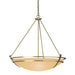 Hubbardton Forge - Three Light Pendant - Tryne - Modern Brass- Union Lighting Luminaires Decor